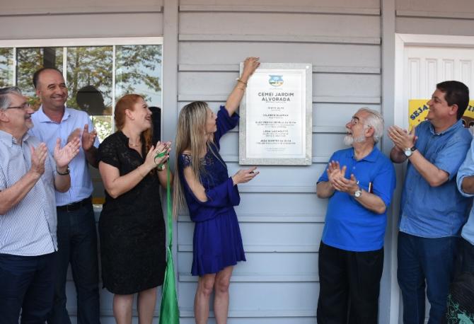 Legislativo prestigia inauguração das obras de ampliação do CMEI Jardim Alvorada
